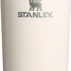 STANLEY Cafe To Go Travel Mug 16 oz | Leakproof Two-Part Drink Through Lid | Tumbler Cup for Coffee, Tea and Drinks | Insulated Stainless Steel Coffee Mug | BPA-Free | Cream Gloss