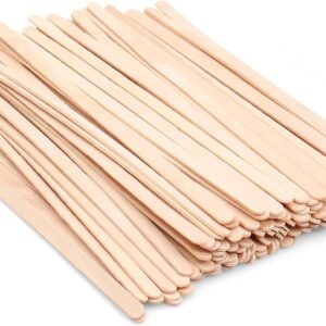 ANTETOK Wooden Coffee Stirrers - Coffee Stir Sticks 7.5 Inch,100pcs Disposable Birch Wood Coffee/Beverage Stirrers,Swizzle Drink Sticks,Coffee Bar Accessories